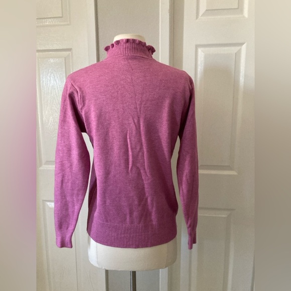 cashmere & wool beatiful pink sweater size small - Picture 6 of 8
